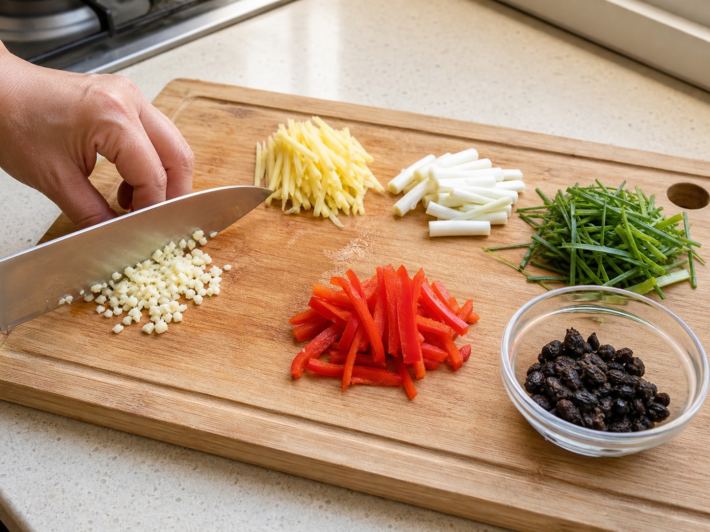 Steamed Squid with Garlic and Black Bean Sauce — step 6