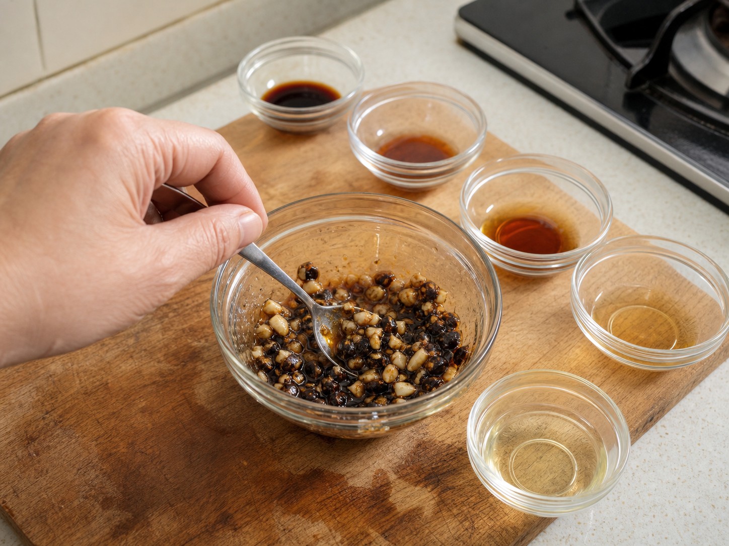 Steamed Squid with Garlic and Black Bean Sauce — step 7