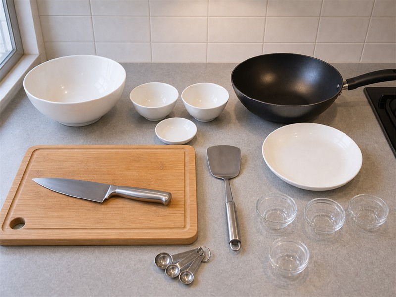 粟米肉粒所需工具總覽