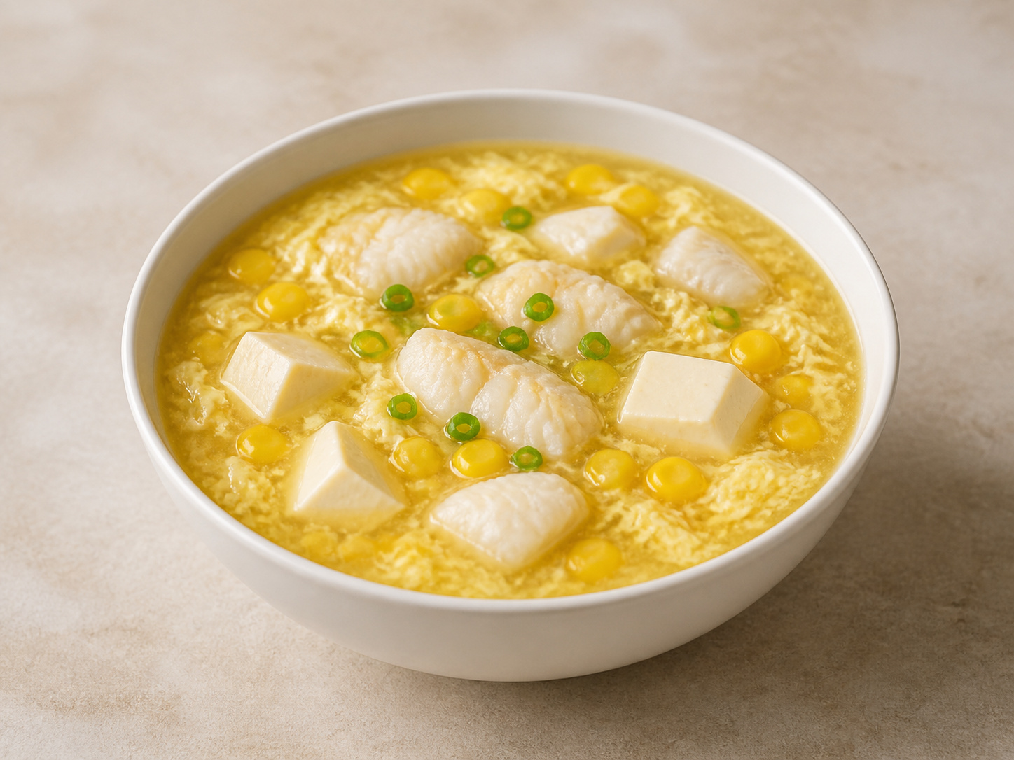粟米豆腐魚柳羹 — 完成菜式