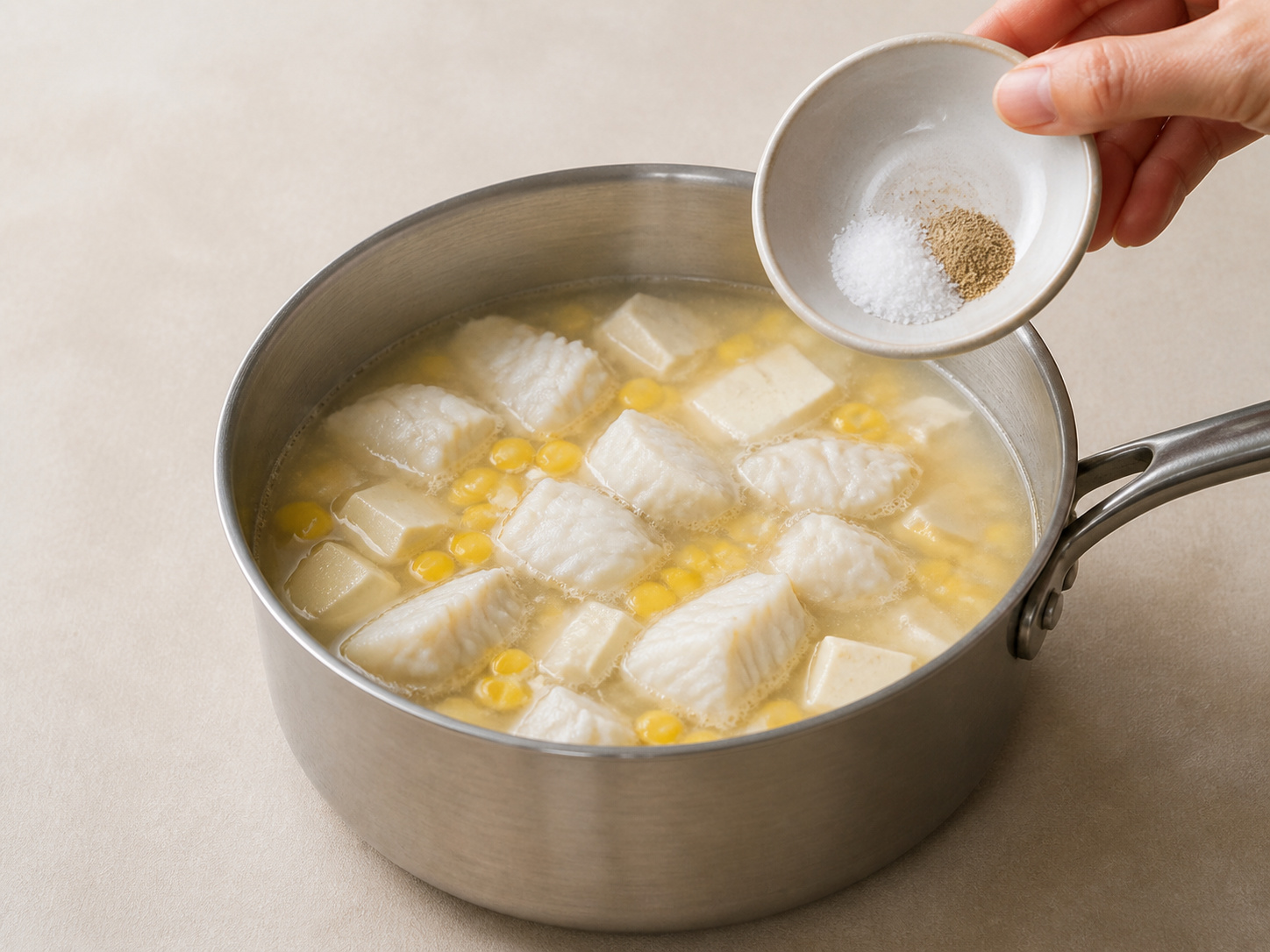 粟米豆腐魚柳羹 — 調味羹湯