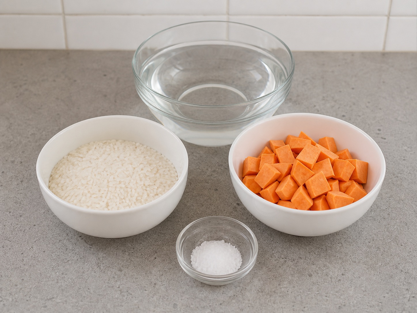 Bubur Ubi Jalar — ringkasan bahan
