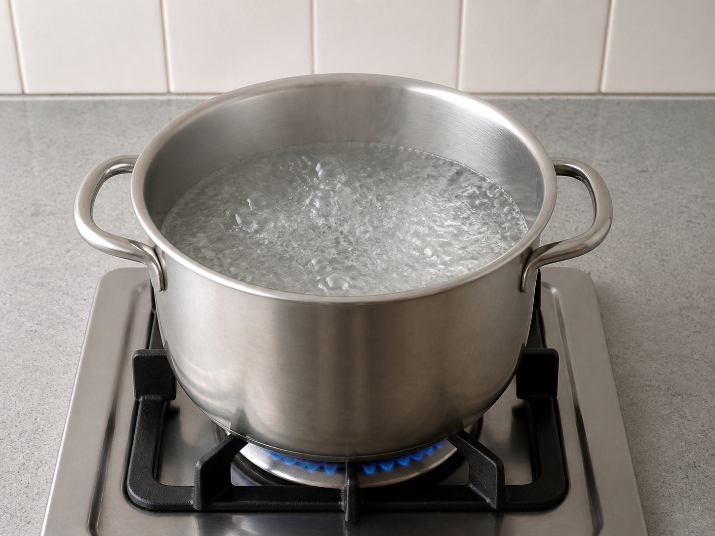 Bubur Ubi Jalar — Didihkan air