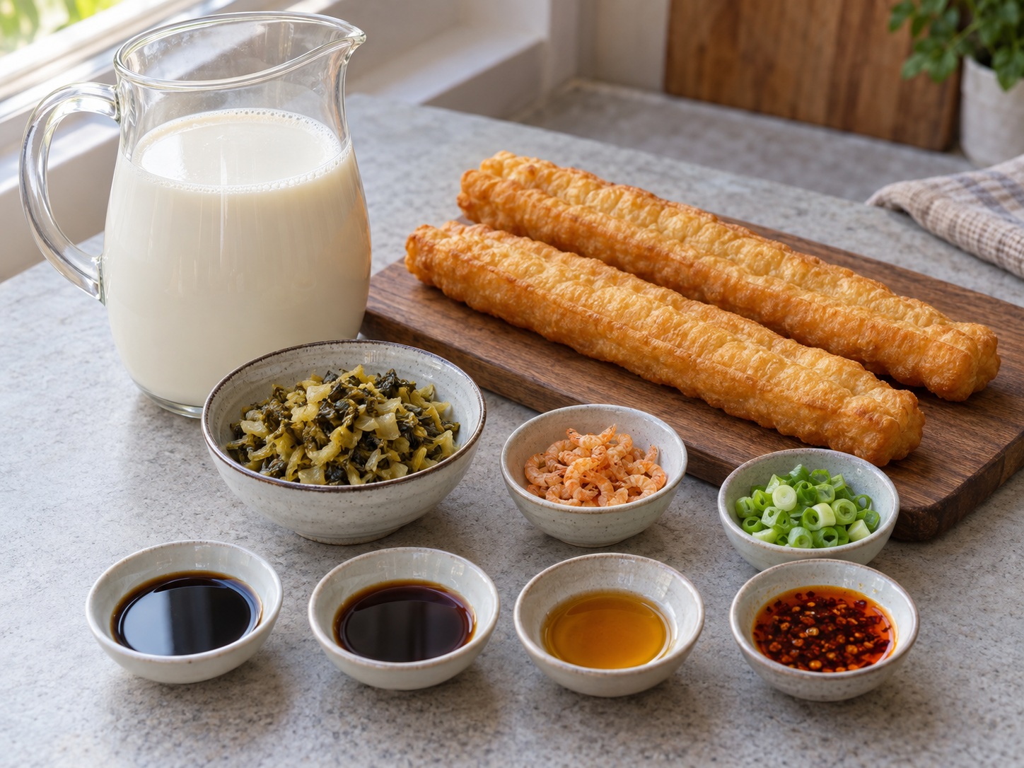 Susu Kedelai Asin Taiwan — bahan