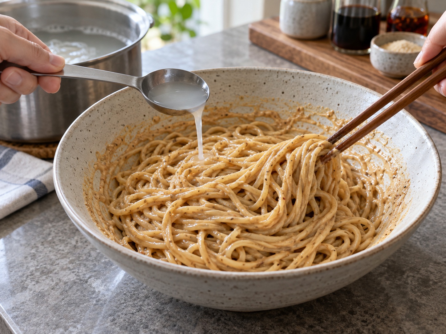 Pansit Sesame ng Taiwan — Hakbang 11
