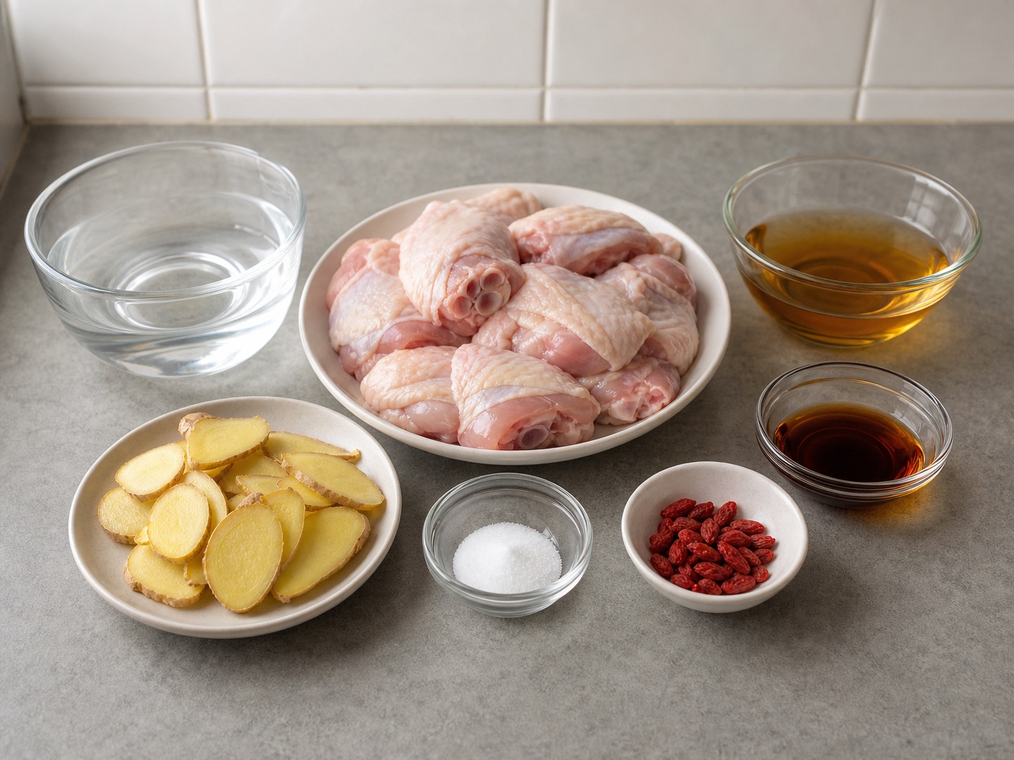 Sup Ayam Minyak Wijen ala Taiwan complete ingredient overview