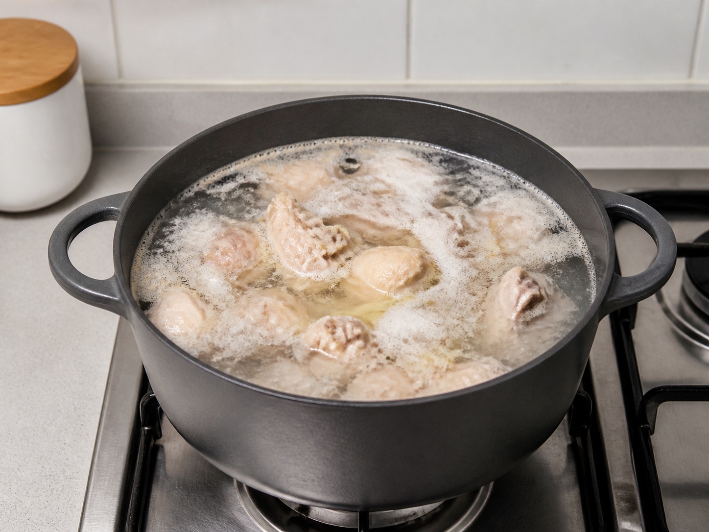 Sup Ayam Minyak Wijen ala Taiwan: Rebus cepat ayam