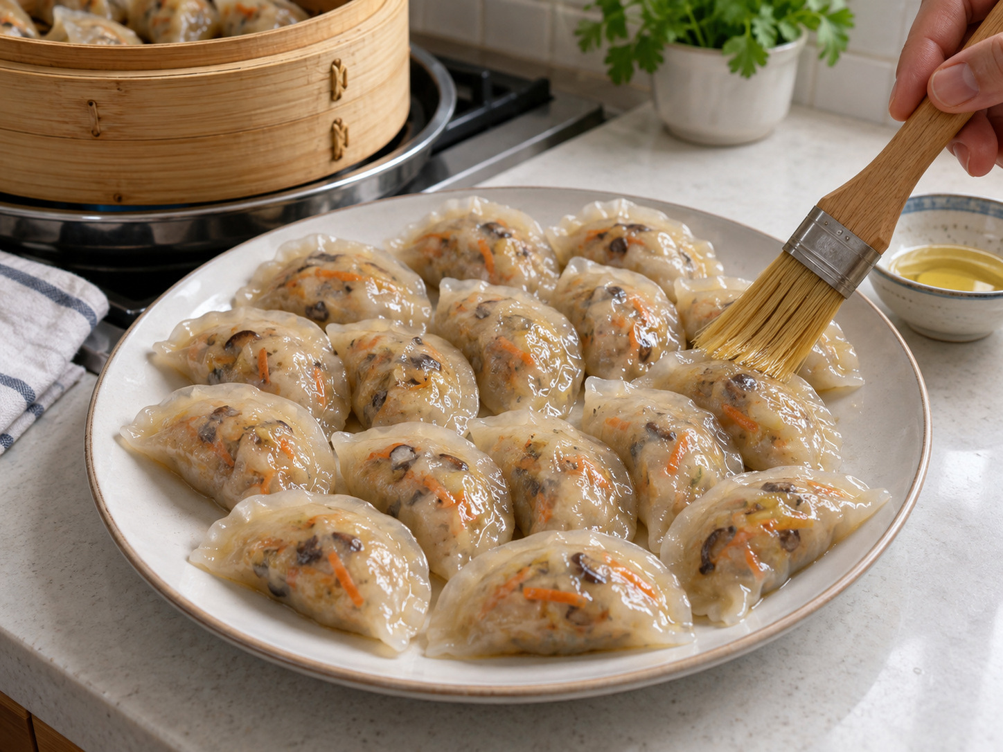 Teochew Chai Kueh na Pinasingawang Gulay Dumpling — Ihain