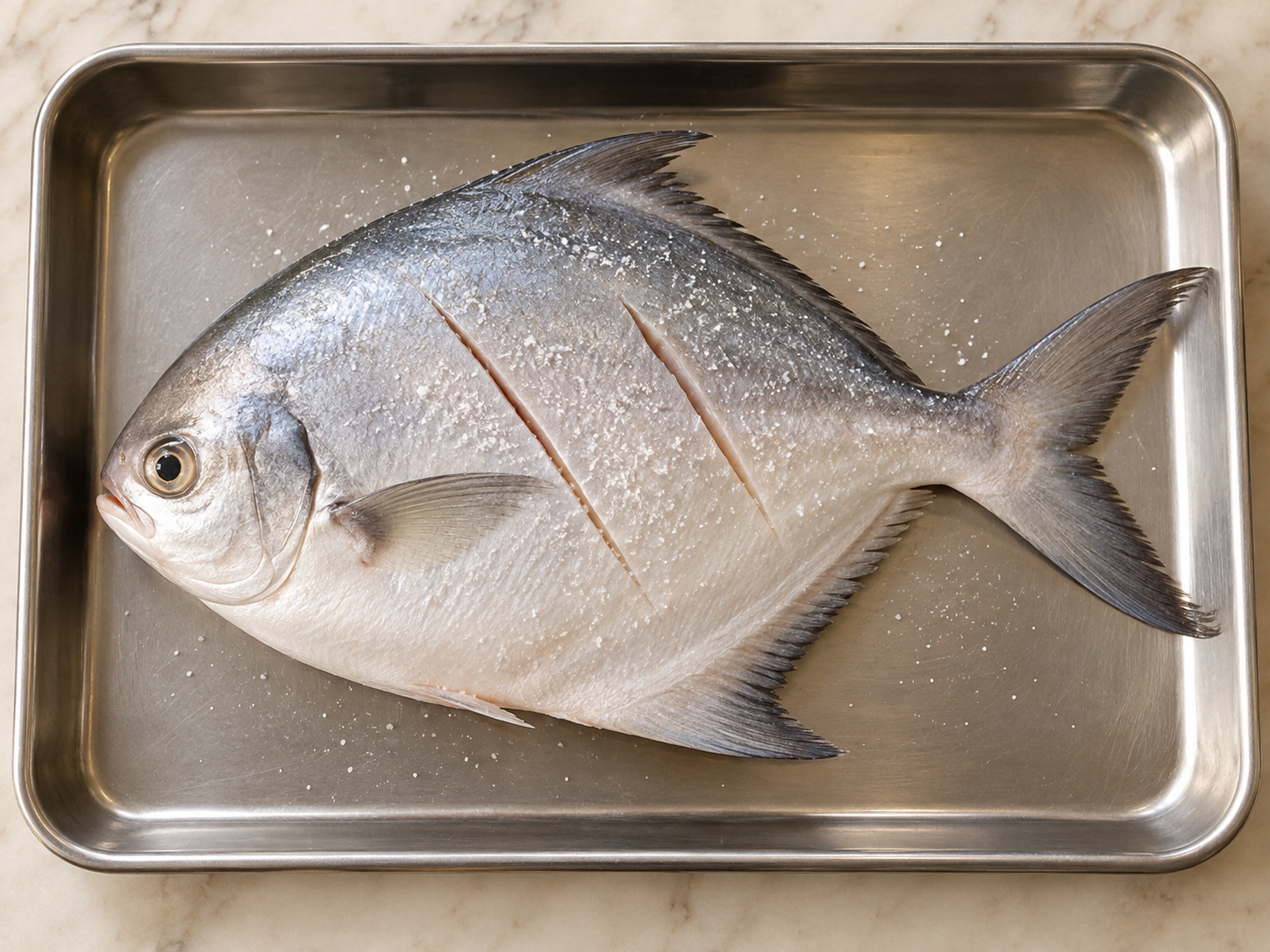 Ikan Bawal Teochew dengan Saus Kacang Fermentasi Puning — Bumbui ikan