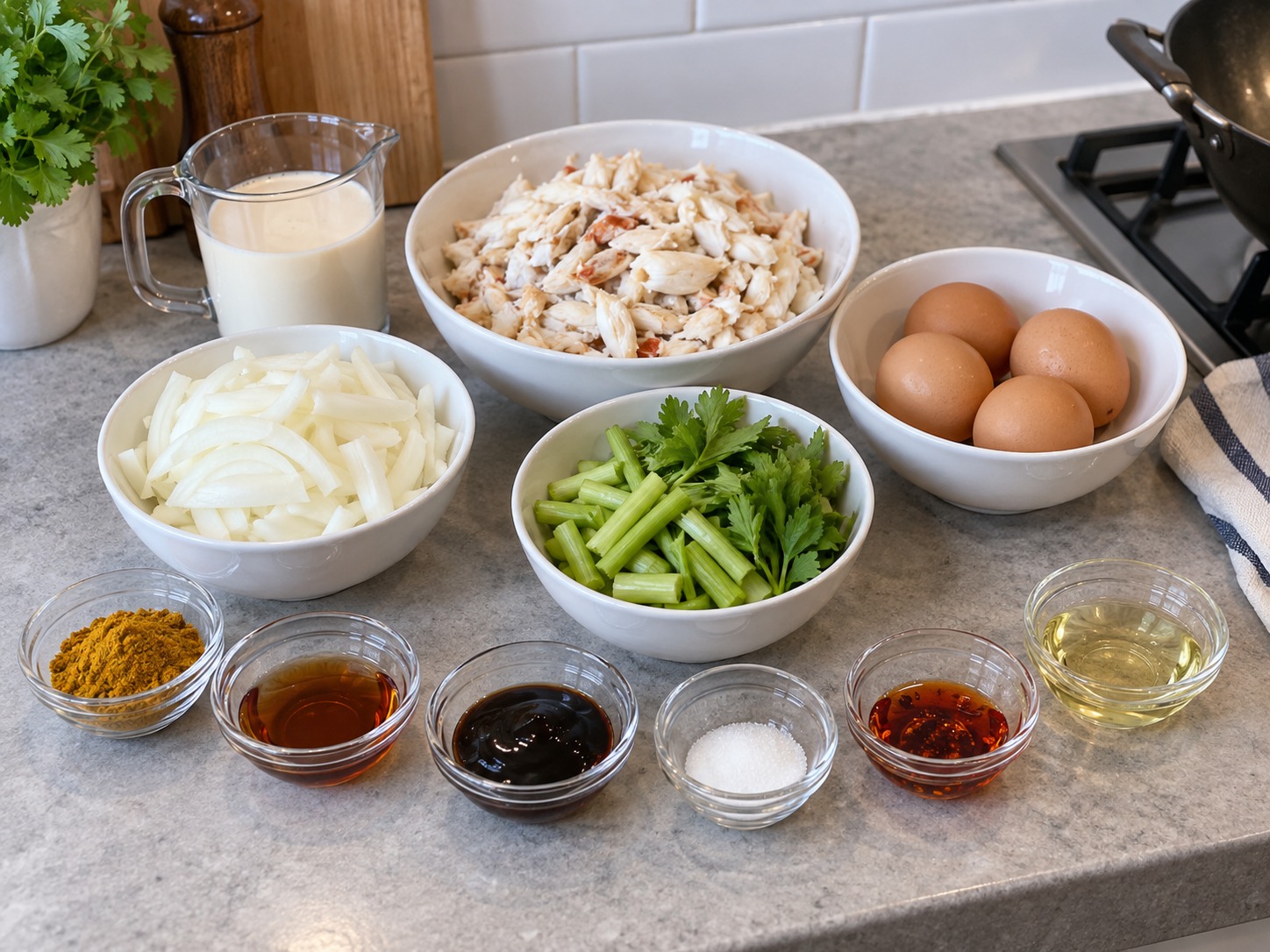 Thai Crab Curry Egg Stir-Fry — ingredients