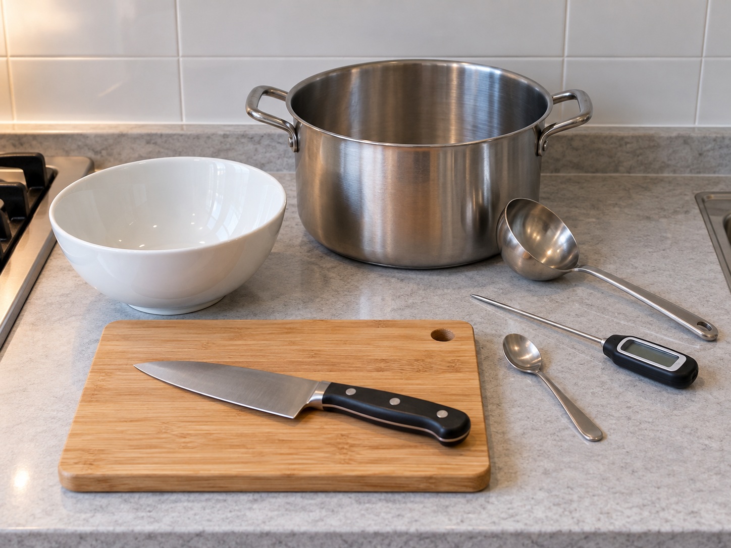 Thai Kaeng Jued Tofu and Minced Pork Soup — tools