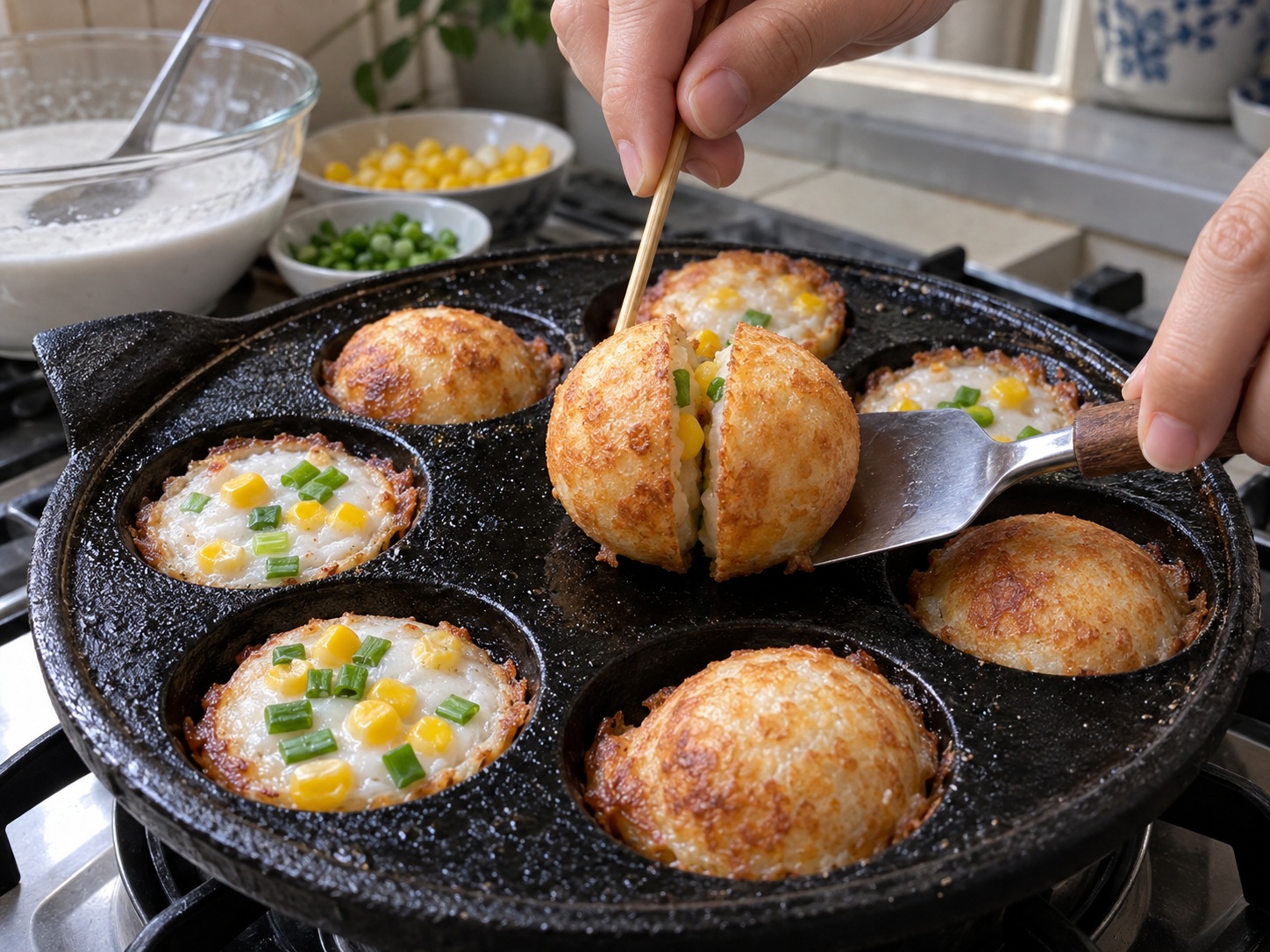 Thai Coconut Pancakes — Pagsamahin ang dalawa