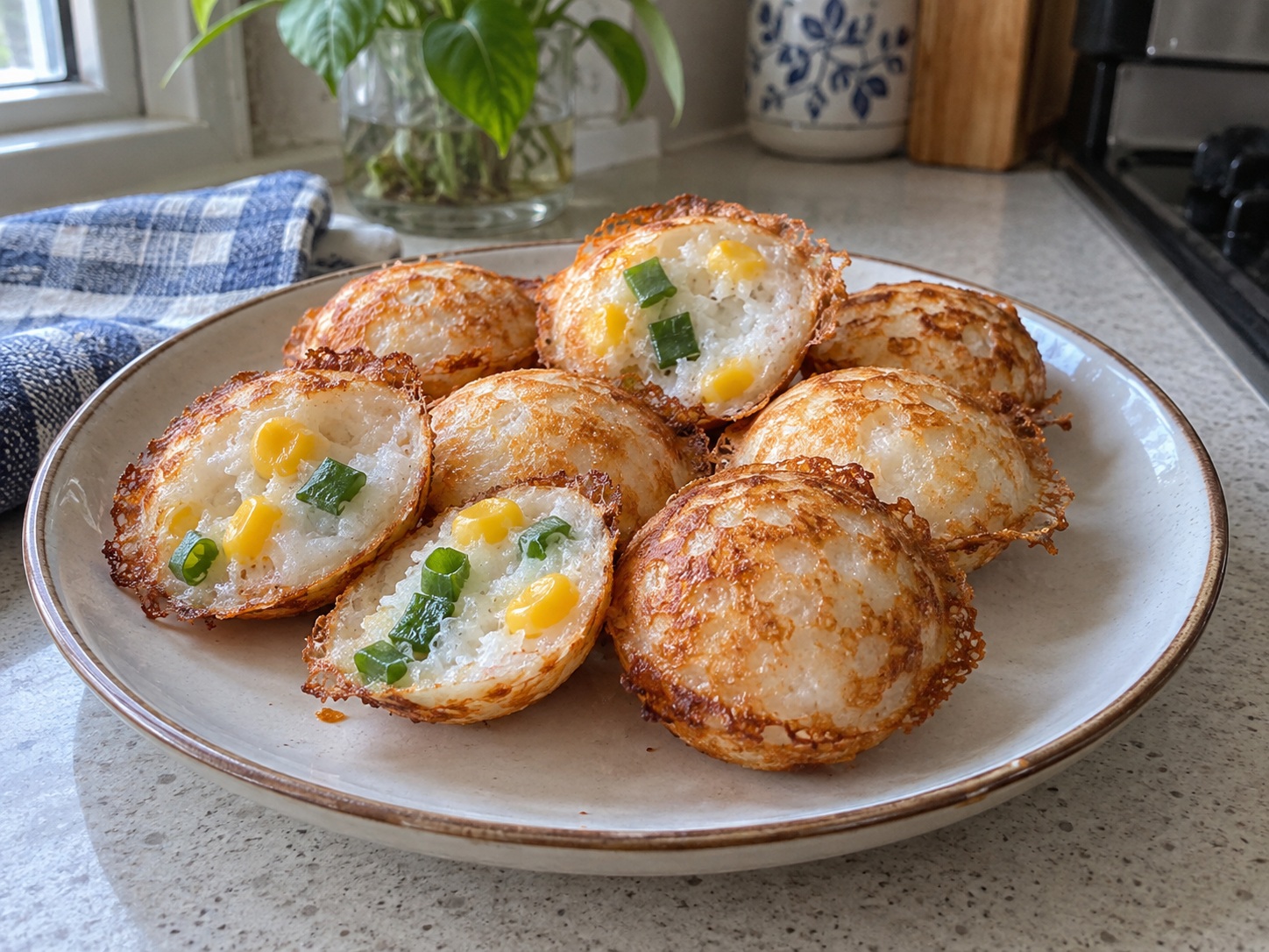 Thai Coconut Pancakes — Ihain nang maligamgam