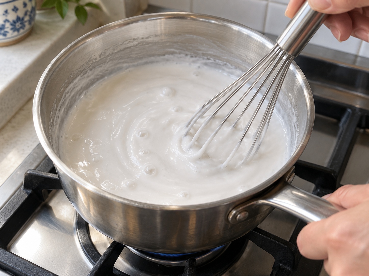 Thai Khanom Tako Pandan Coconut Pudding — Cook white layer