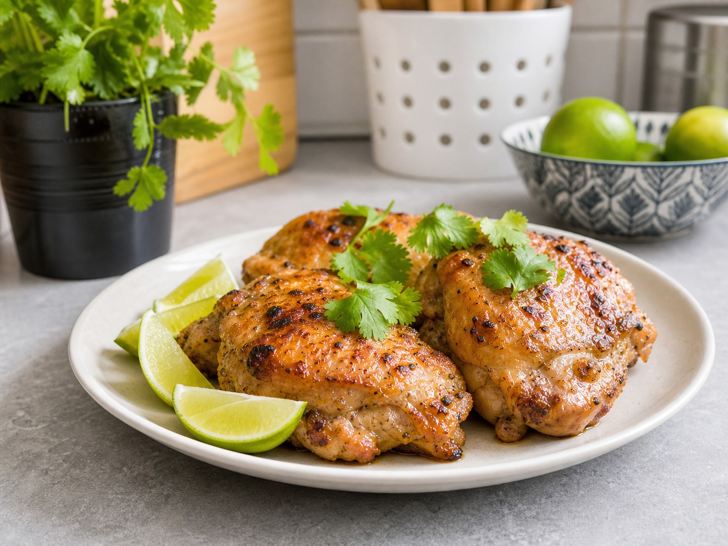 泰式香茅檸檬雞扒 Thai-style Lemongrass Lime Chicken Thighs