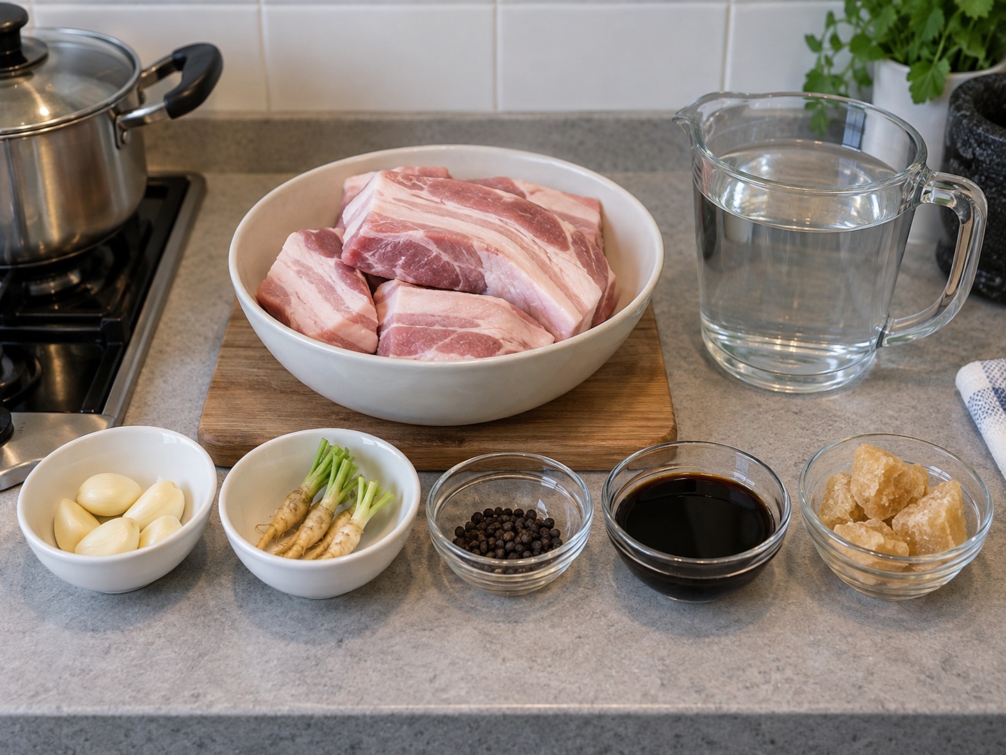 泰南普吉香料炆豬肉 Moo Hong — 材料