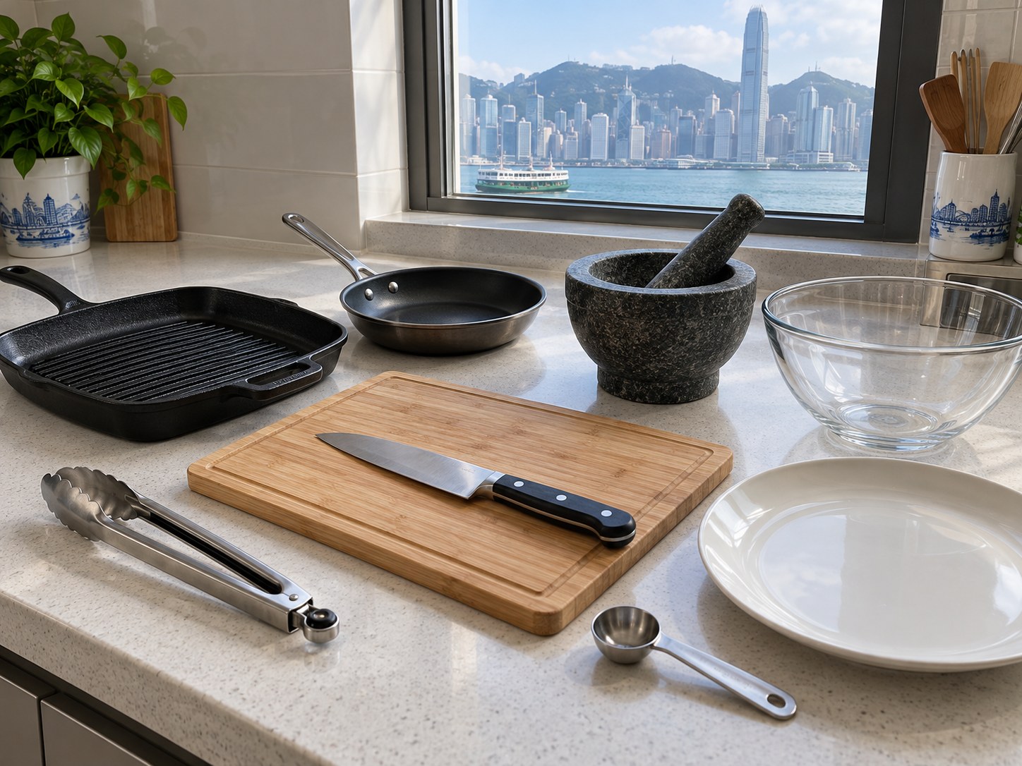 泰式烤豬肉香草沙律 — 工具