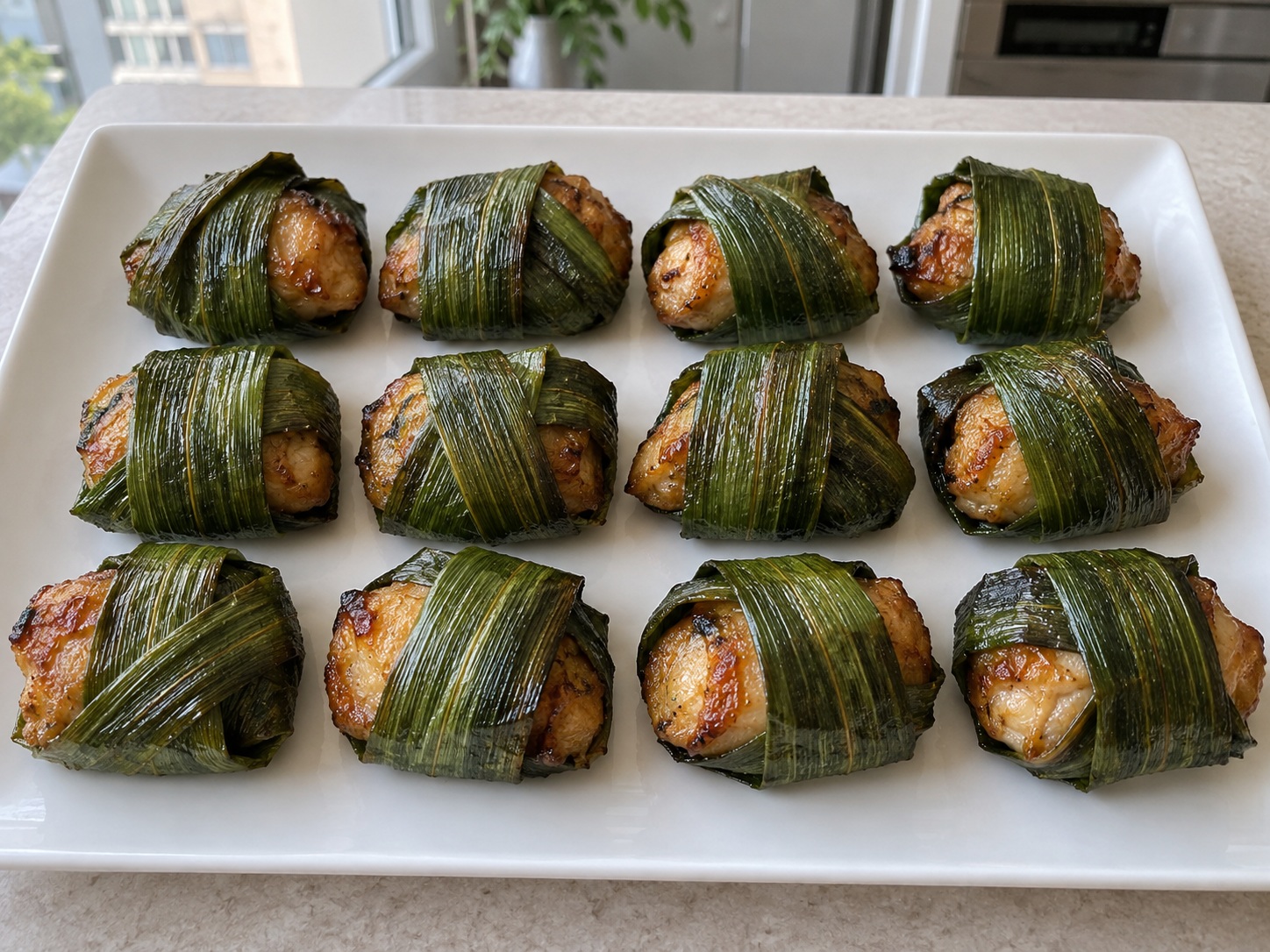 Thai Pandan Chicken — finished dish