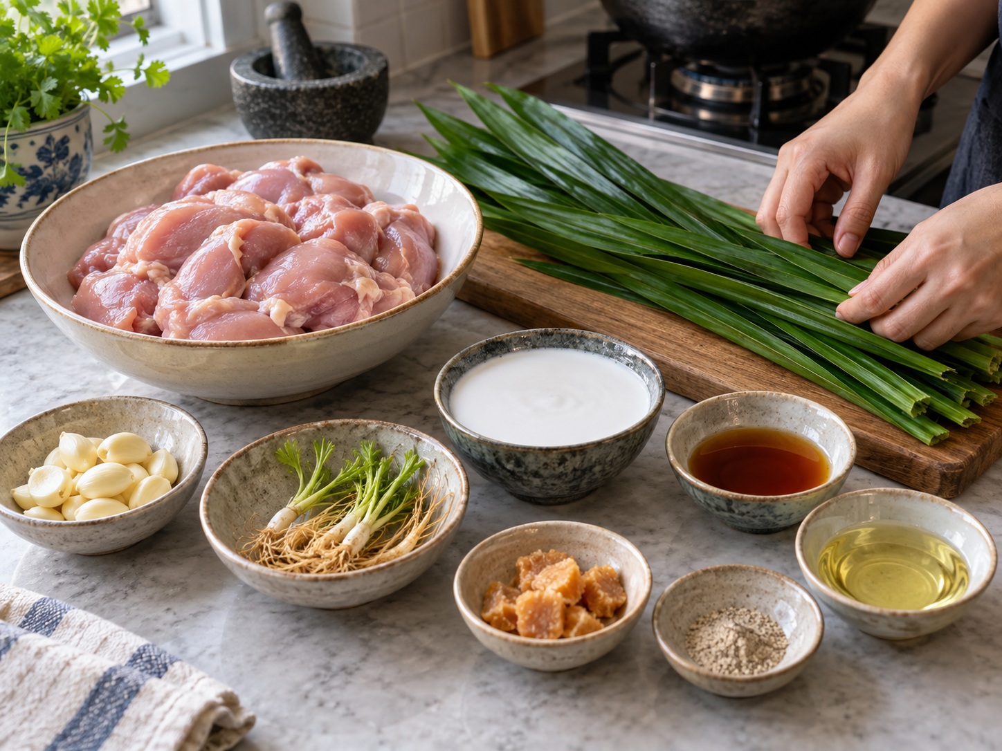 Thai Pandan Chicken — ingredients