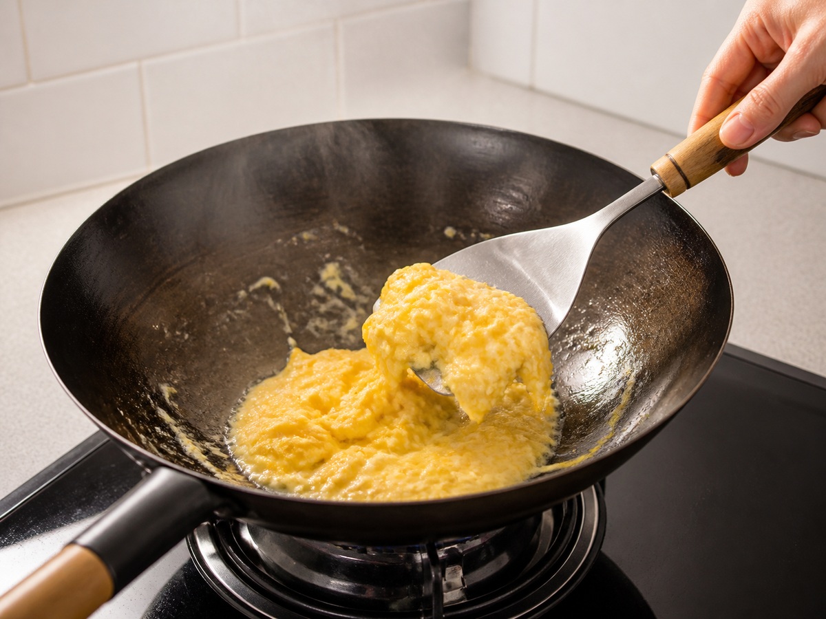 Pad Thai na may Hipon: Lutuin ang itlog