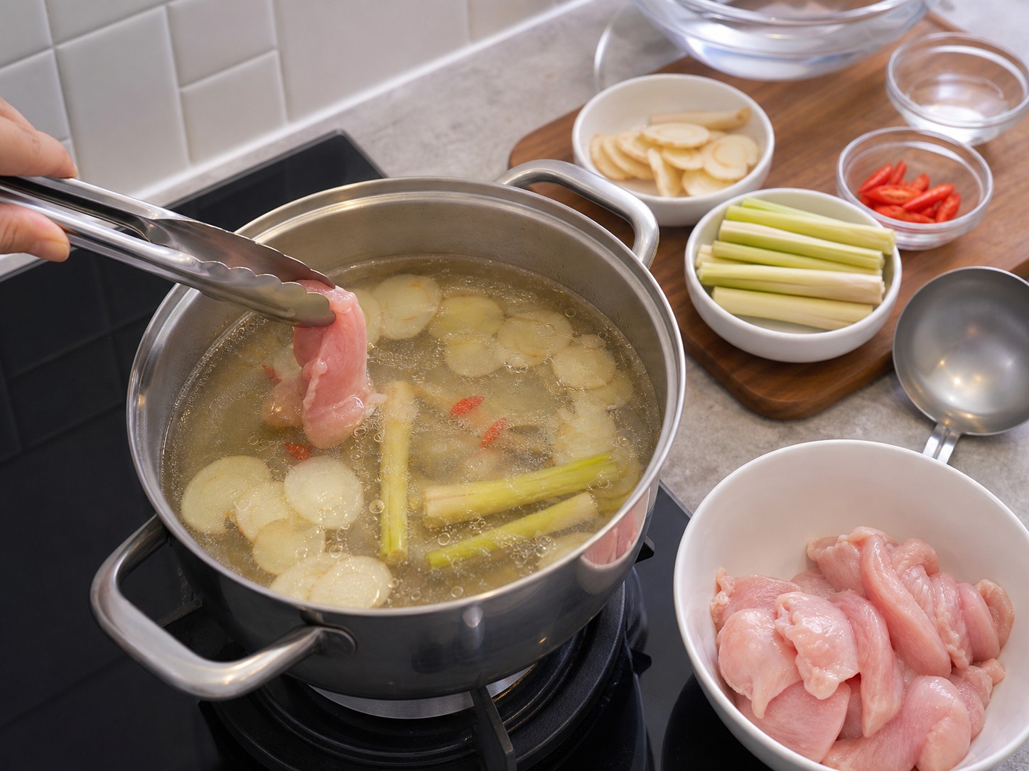 Thai Tom Kha Gai — hakbang 7