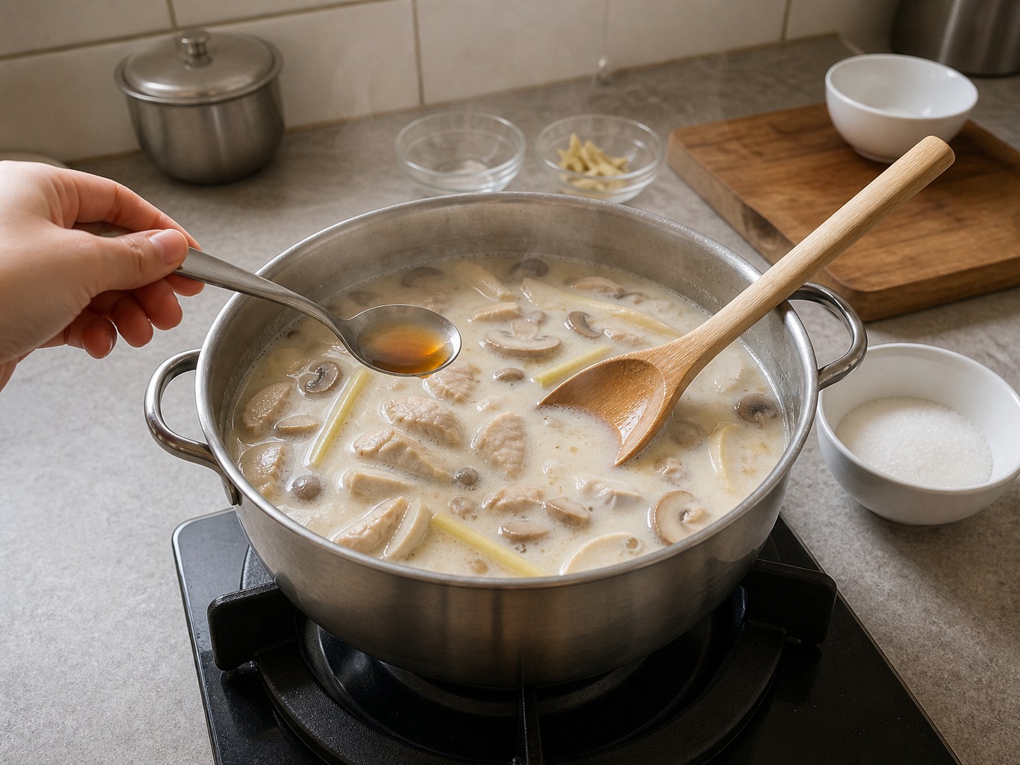 Thai Tom Kha Gai — hakbang 10