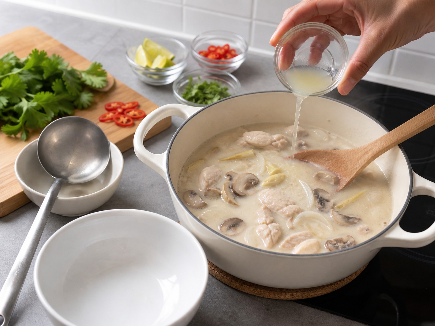 Thai Tom Kha Gai — hakbang 12