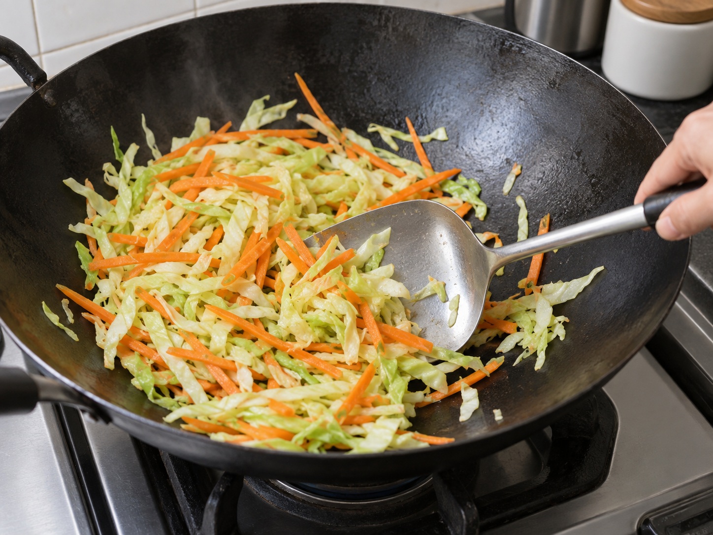 Thai Vegetable Spring Rolls — Drive off vegetable water