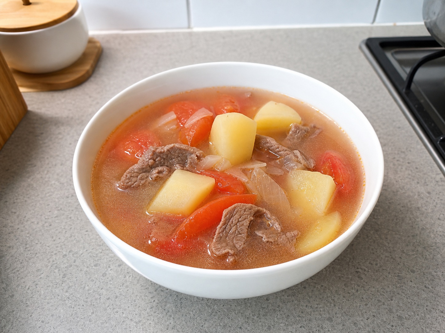 鮮茄薯仔牛肉湯 Tomato Potato Beef Soup