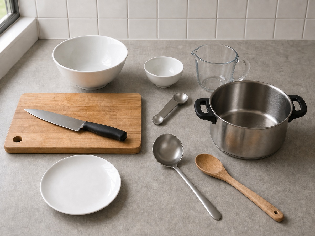 Tomato, Tofu and Egg Drop Soup โ tools overview