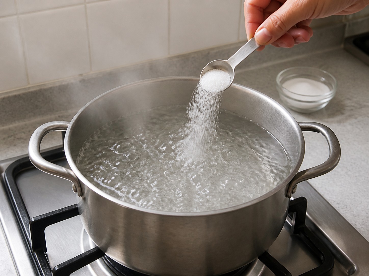 粟米吞拿魚意粉 — 步驟 3: 煮滾意粉水