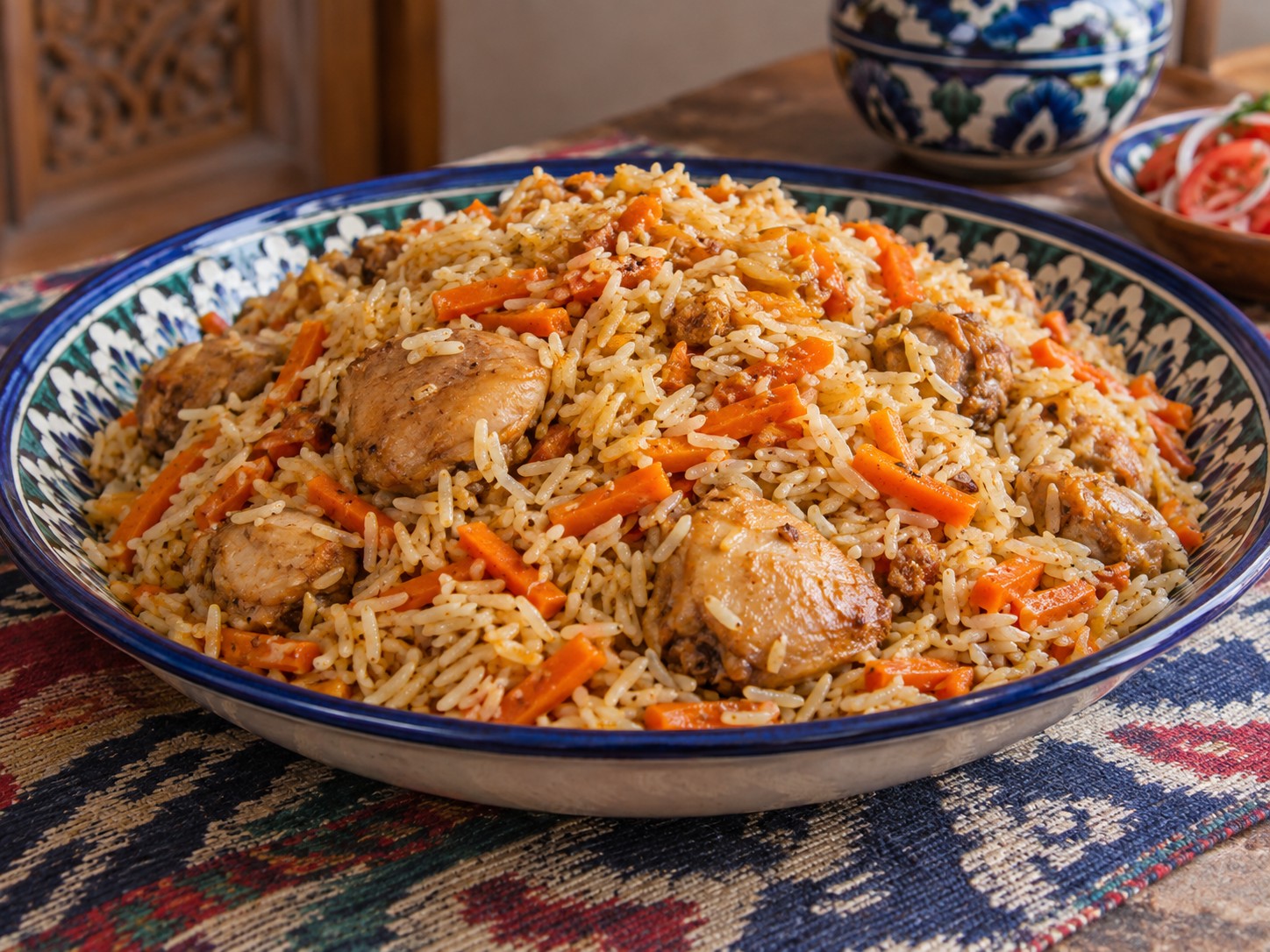 Uzbek Chicken Plov — Himayin at ihain