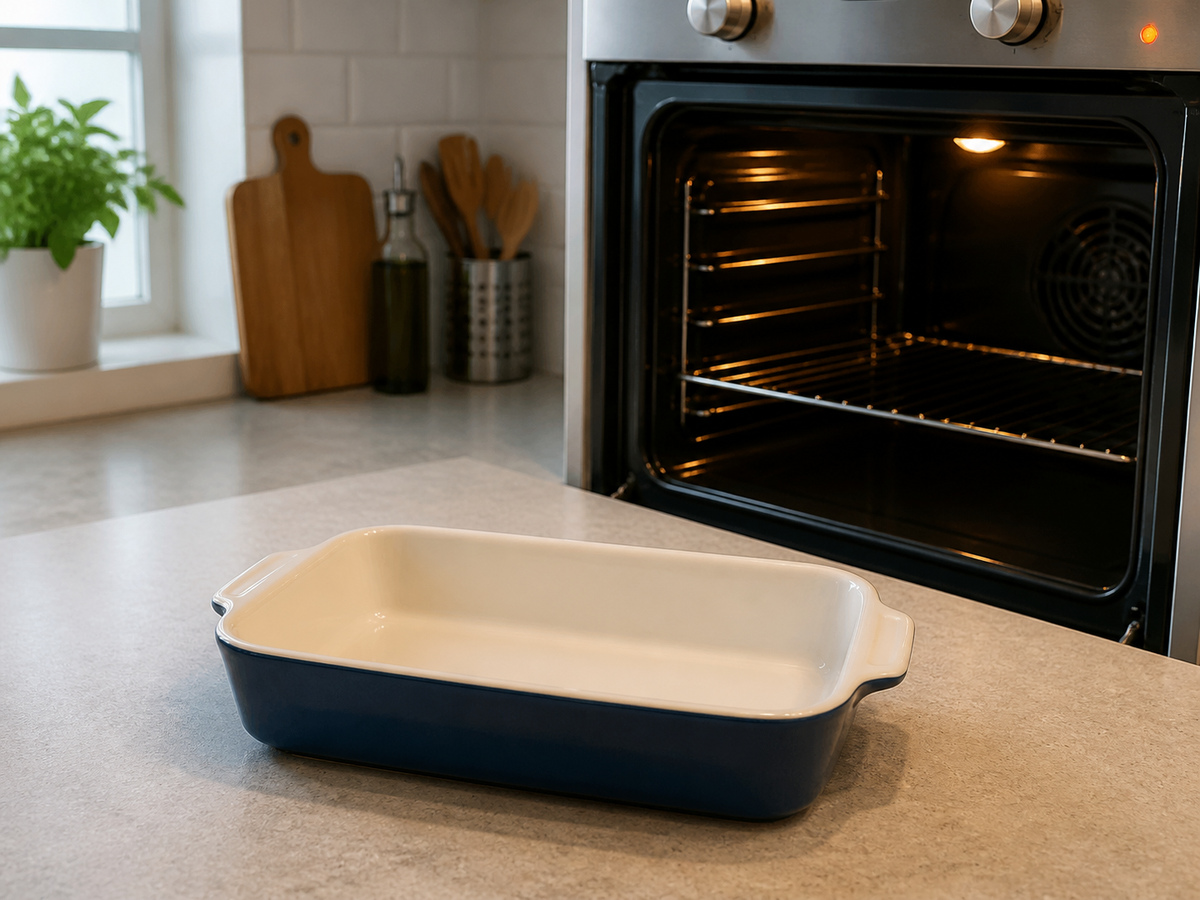 Lasagna Sayuran dengan Bayam dan Zucchini: Panaskan oven
