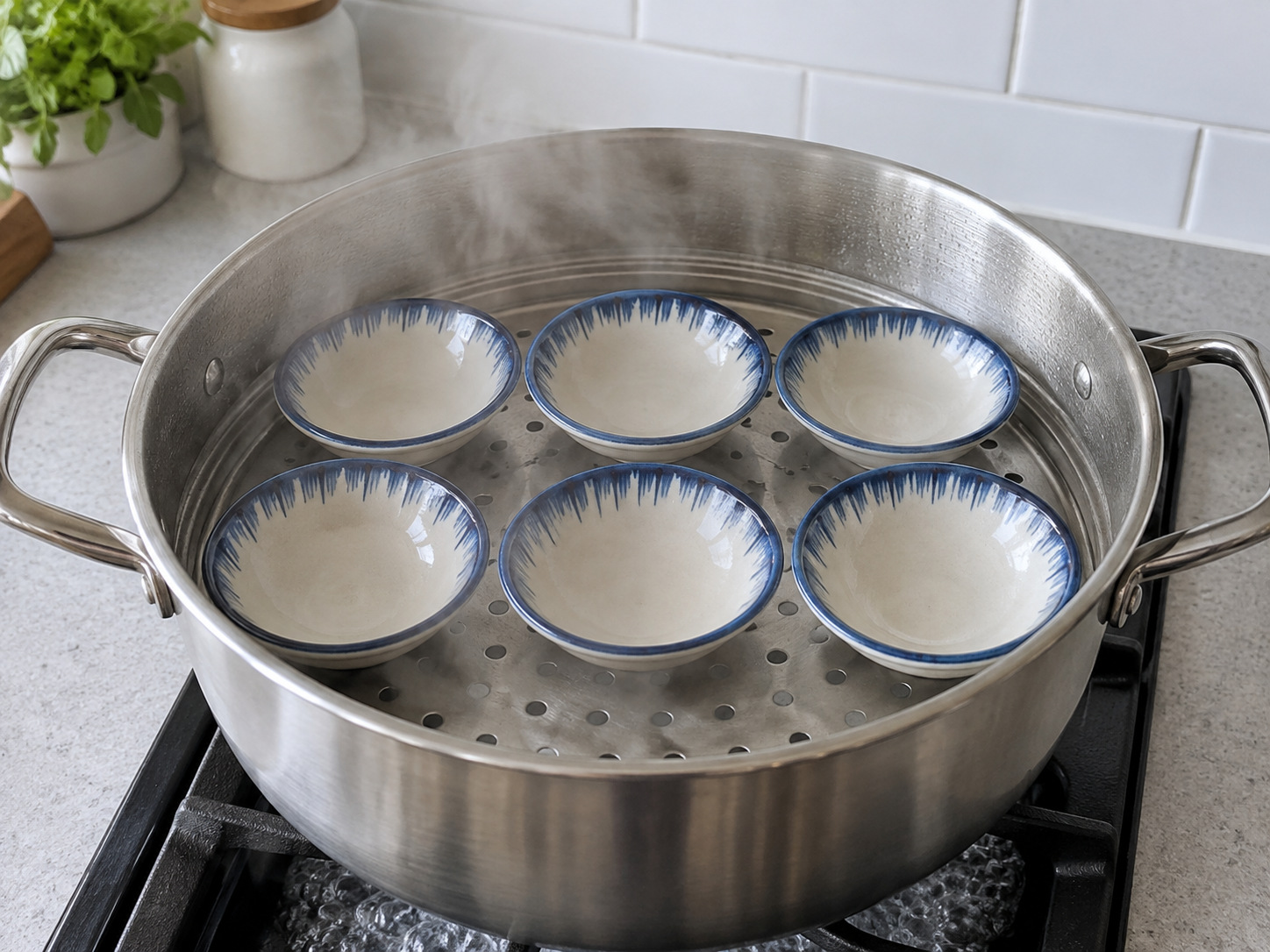 Vietnamese Bánh Bèo Steamed Rice Cakes — Heat bowls