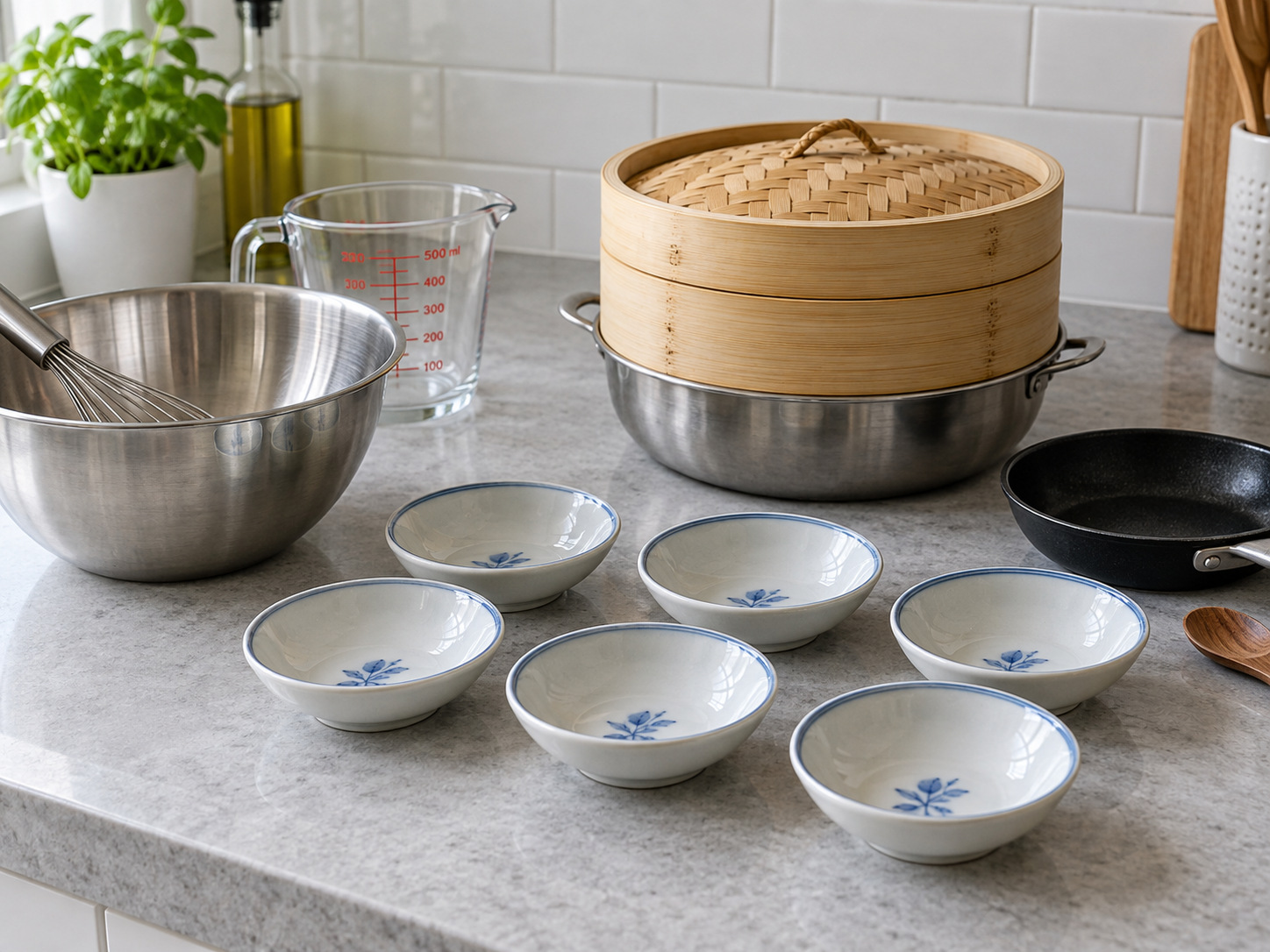 Vietnamese Bánh Bèo Steamed Rice Cakes — tools