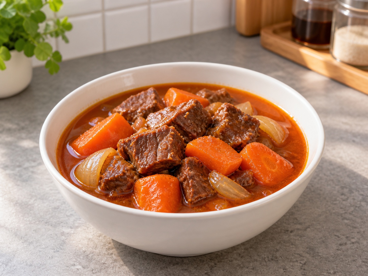 Vietnamese Bo Kho Beef and Carrot Stew — finished dish