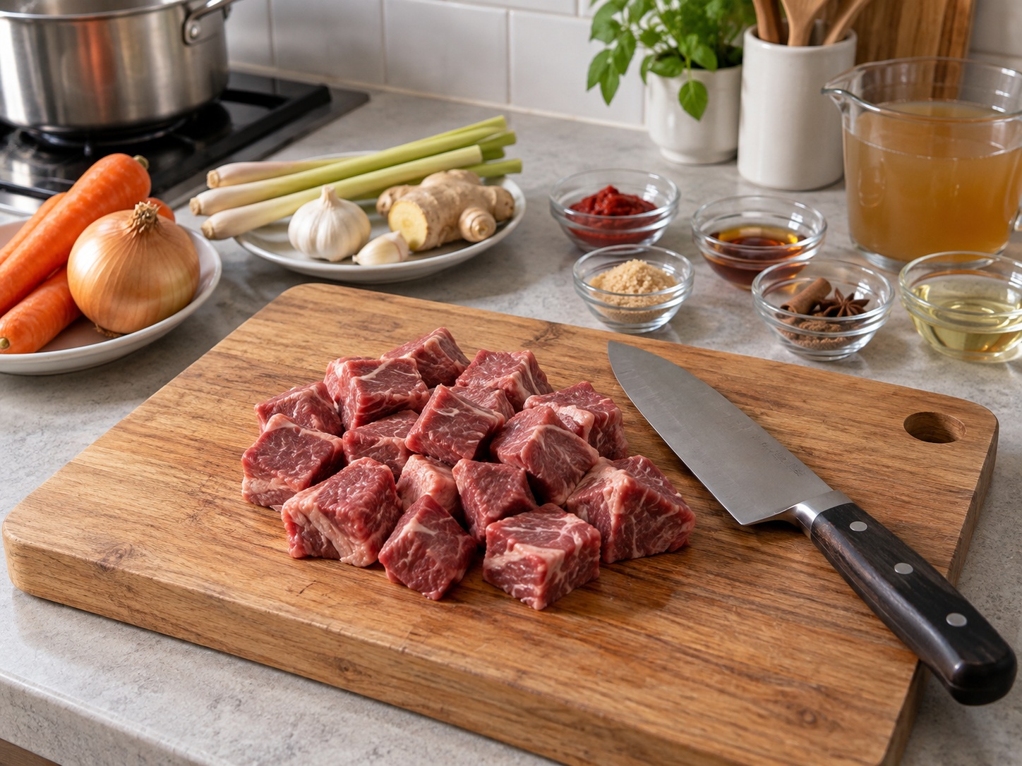 Bo Kho Sapi dan Wortel Vietnam — Potong sapi