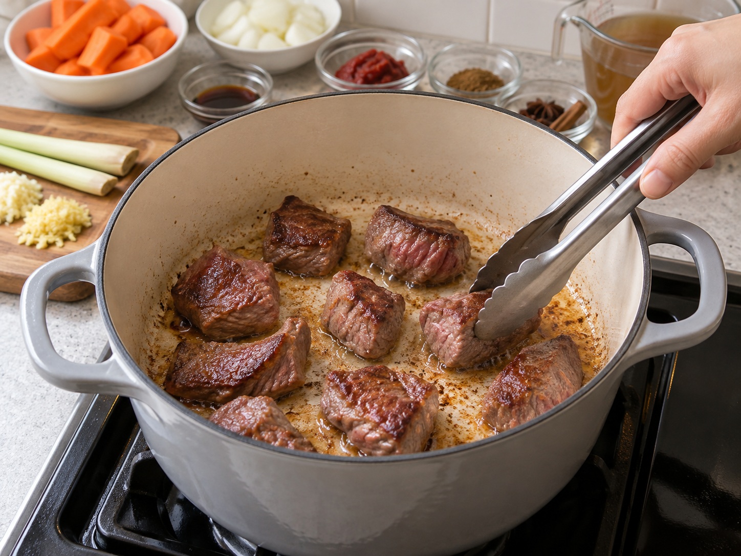 Bo Kho Sapi dan Wortel Vietnam — Cokelatkan sapi