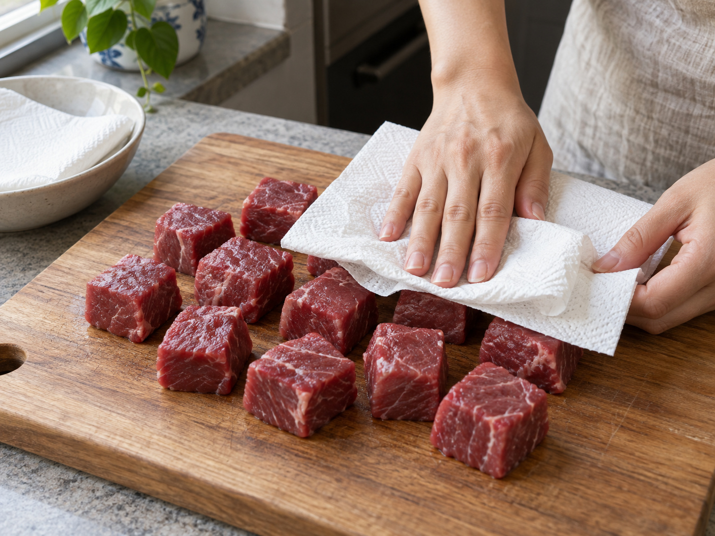 Vietnamese Shaking Beef — Hiwain ang baka