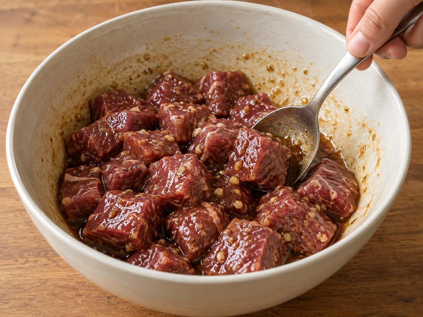 Vietnamese Shaking Beef — I-marinate ang baka