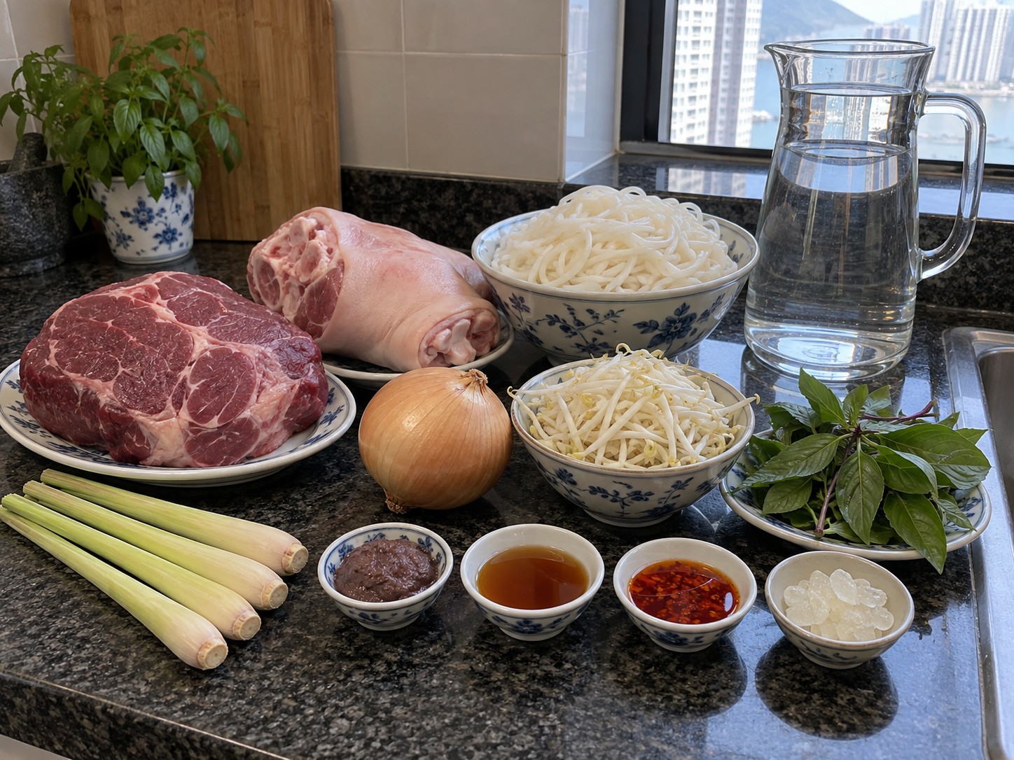 Bun Bo Hue Vietnam — bahan