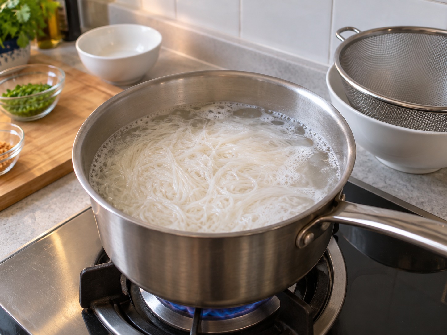 越式炸豆腐米線拼盤 — 煮米線
