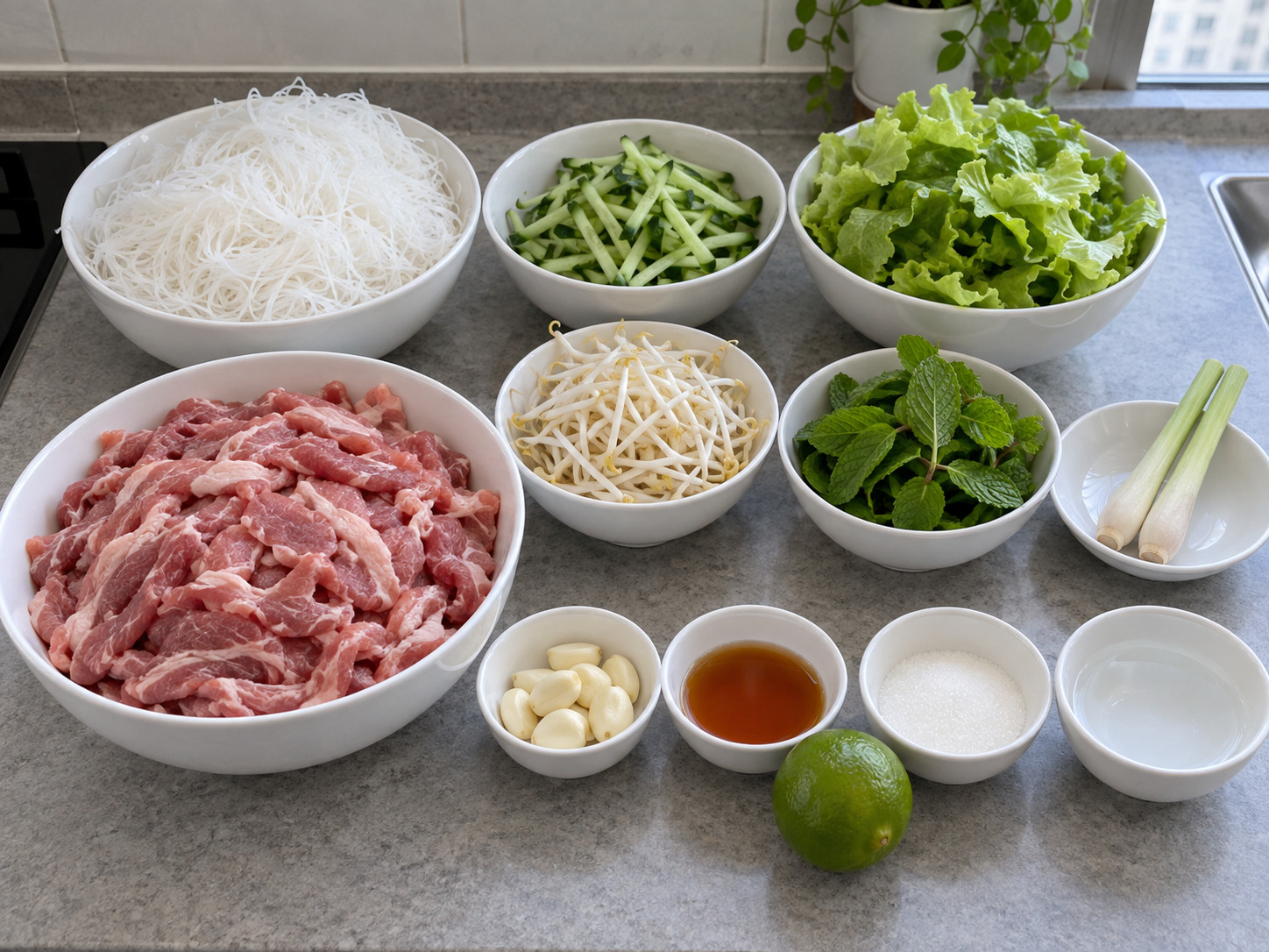 越南烤肉米粉 — 材料