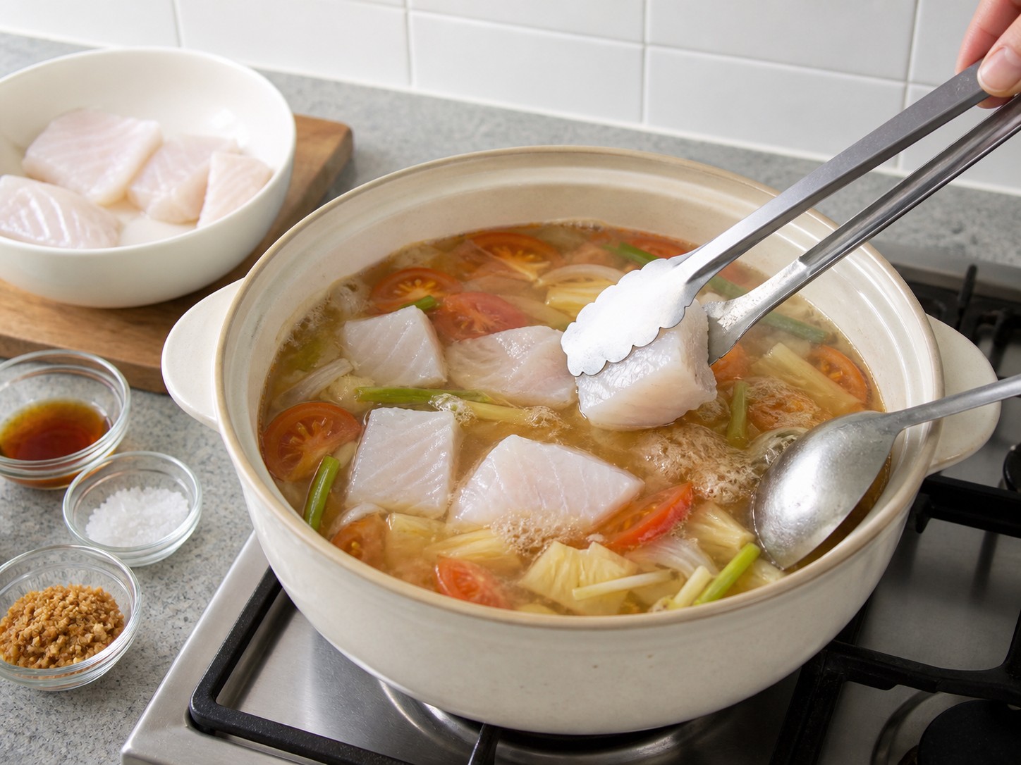 Vietnamese Canh Chua Cá — hakbang 10