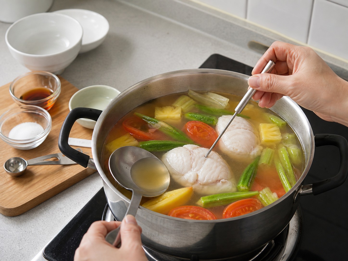 Vietnamese Canh Chua Cá — hakbang 11