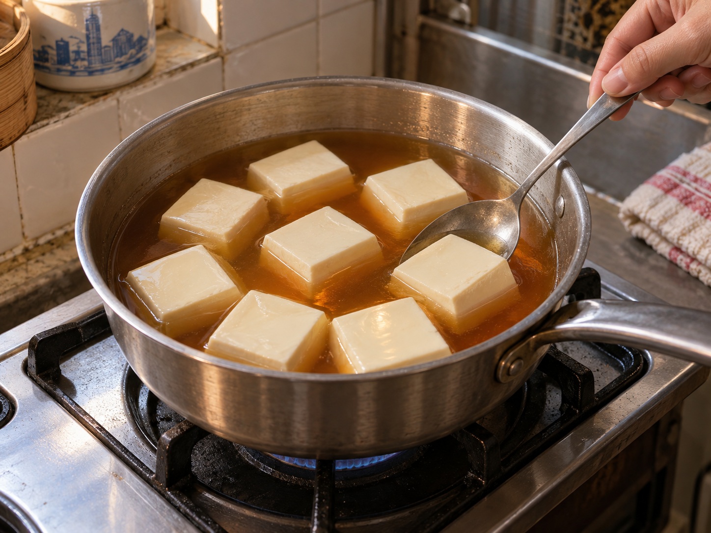 越式薑汁焦糖豆腐 — 低溫加熱豆腐
