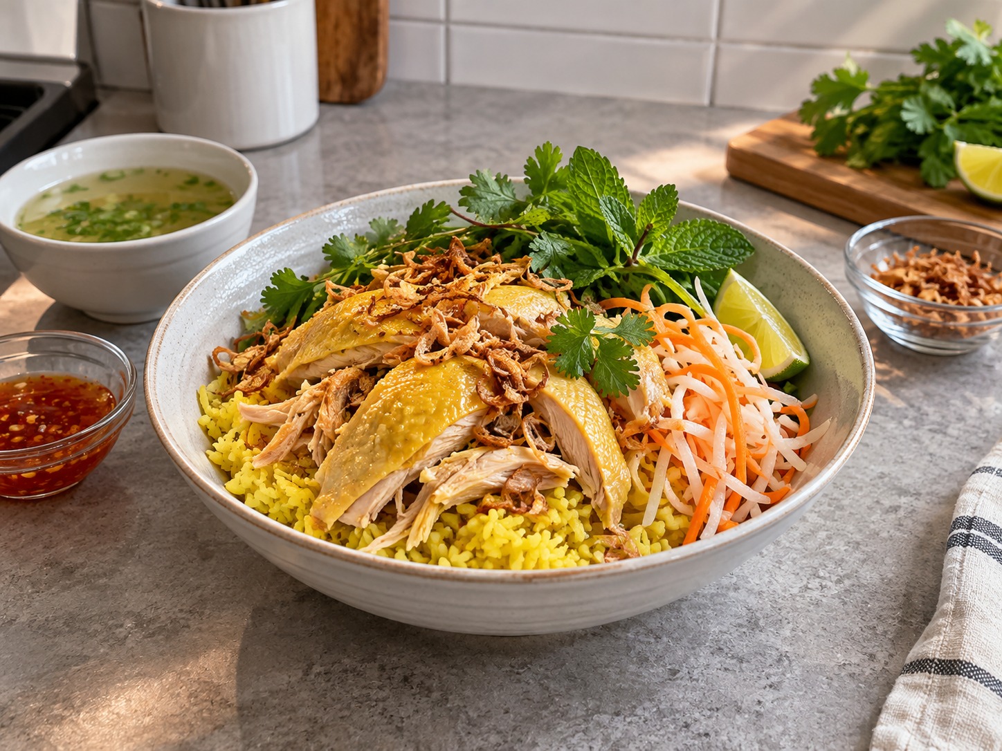 Hoi An Chicken Rice — natapos na ulam