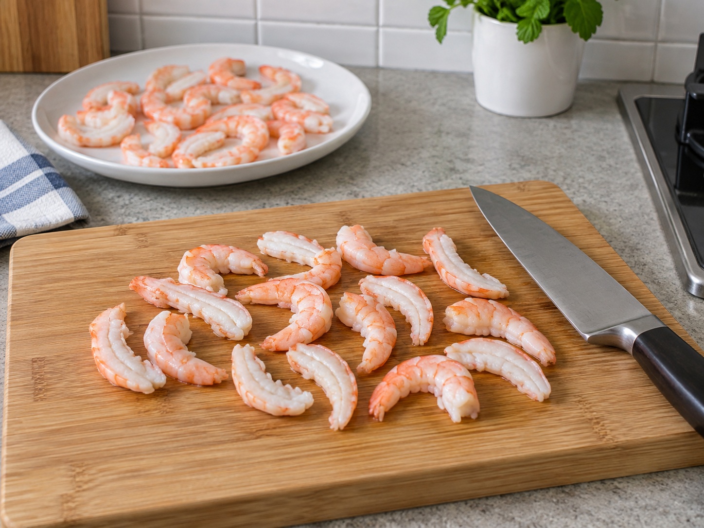 Vietnamese Goi Cuon Shrimp Fresh Spring Rolls — Cool and halve