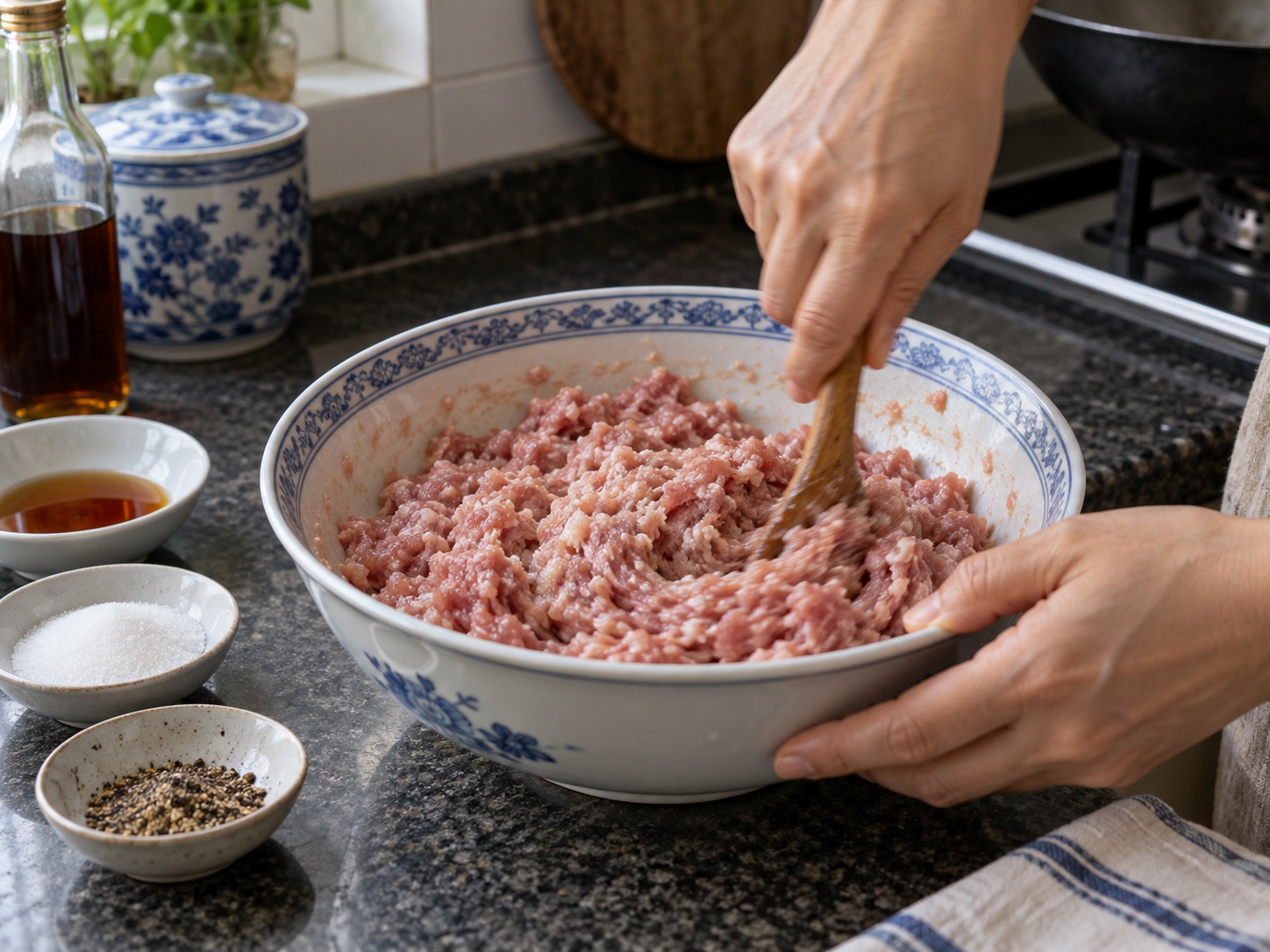 Pinasingawang Meatloaf na May Itlog ng Vietnam — Timplahan muna ang baboy