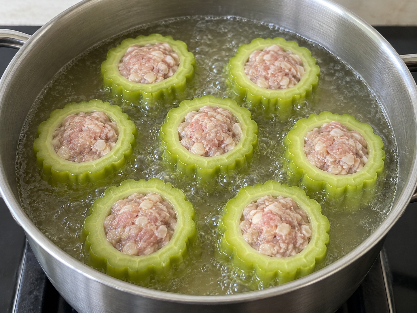 Sup Pare Isi Babi Vietnam — Masukkan pare isi